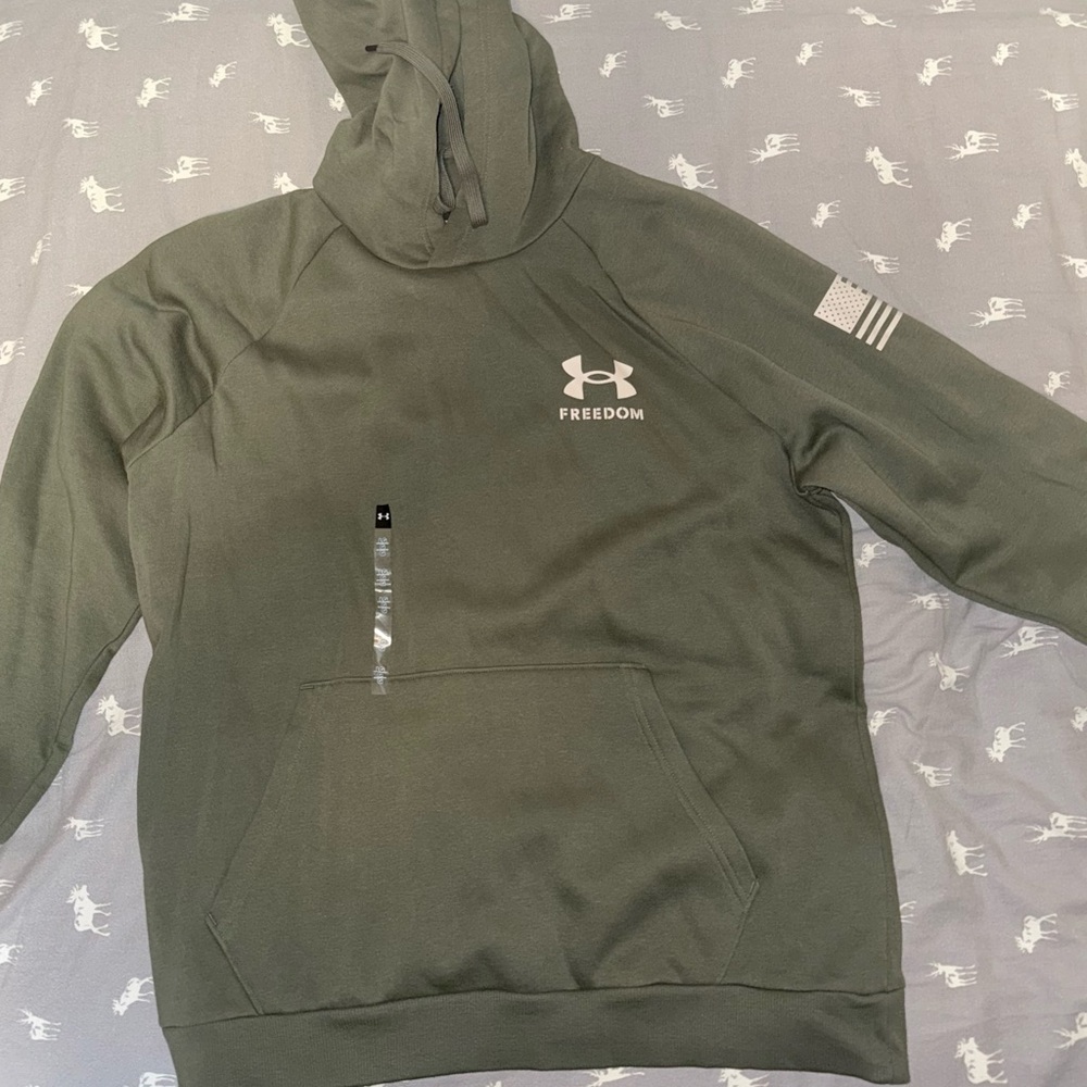 Under Armour Men's Olive Freedom Hoodie